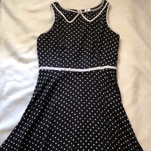Lauren Conrad black and white polka dotted…